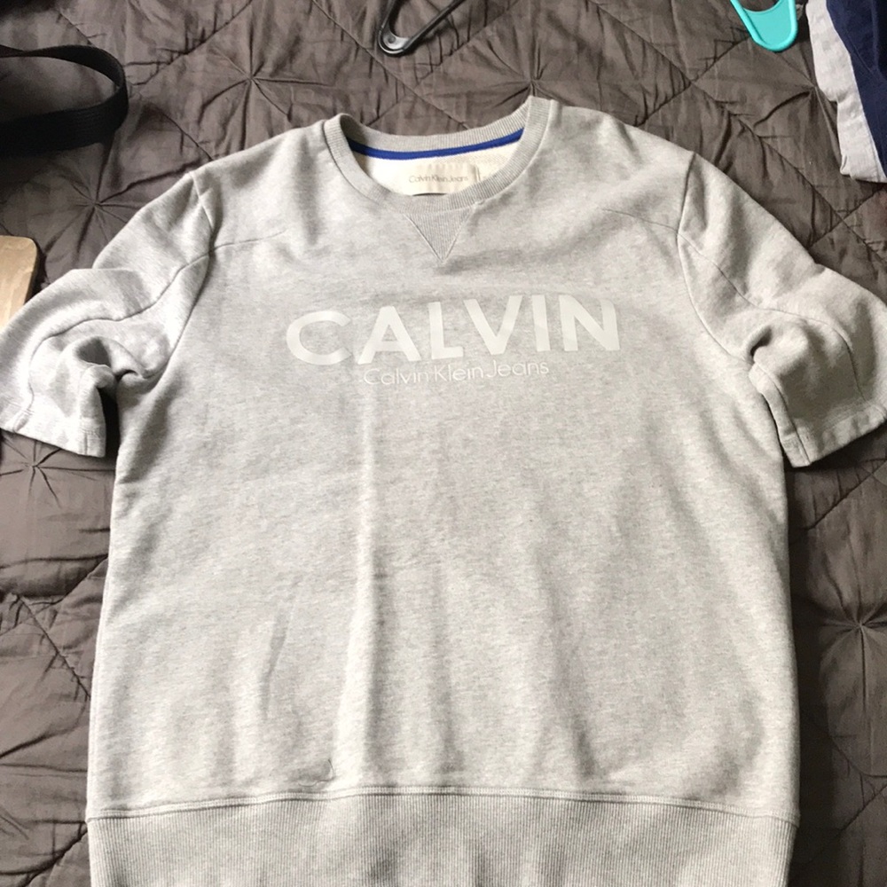 Calvin Kevin short sleeve sweatshirt XL Euro fit